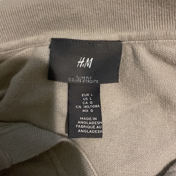 H&M men’s long sleeved collared shirt slimfit - Picture 5 of 5